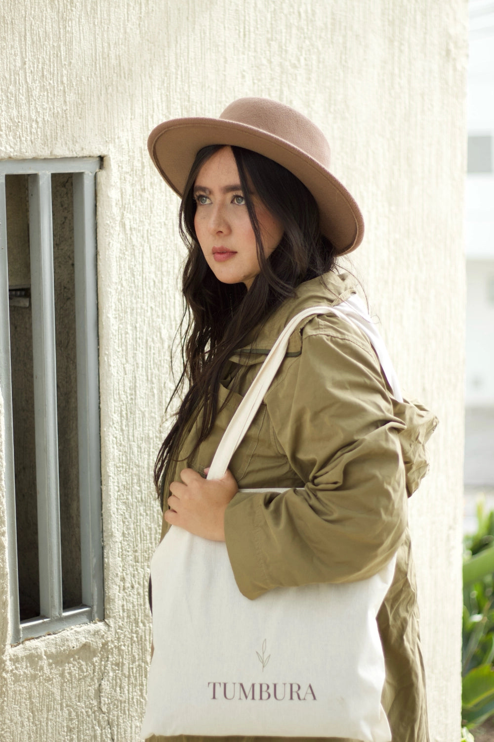 chaqueta verde oliva parka oversize